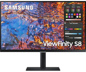 Monitor Profesional Samsung ViewFinity S8 S27B800PXU 27"/ 4K/ Regulable en altura/ Negro