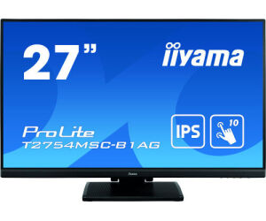 iiyama ProLite T2755QSC-B1 pantalla para PC 68,6 cm (27") 2560 x 1440 Pixeles Full HD LCD Pantalla táctil Negro