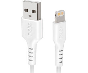 Cable usb 2.0 a lightning sbs 2m - macho - macho - blanco para iphone - ipad - ipod