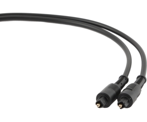 Cable de audio Toslink-Toslink M/M 1m. Negro