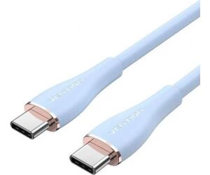 Cable USB 2.0 Tipo-C Vention TAWSG/ USB Tipo-C Macho - USB Tipo-C Macho/ Hasta 100W/ 480Mbps/ 1.5m/ Azul