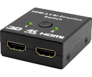 Hub 2 hdmi splitter 4k con conmutador manual