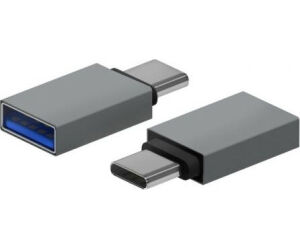 Adaptador USB 3.2 Aisens A108-0718/ USB Hembra - USB Tipo-C Macho/ Gris