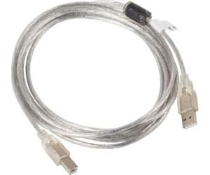 Cable usb tipo b a usb 2.0 tipo a lanberg 1.8m - macho -  macho - transparente