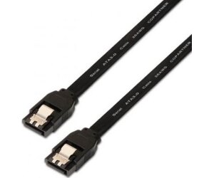 Cable SATA III Aisens A130-0157/ SATA Hembra - SATA Hembra/ Hasta 0.1W/ 768Mbps/ 50cm/ Negro