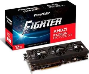 Tarjeta grafica powercolor amd radeon rx 7700 xt fighter 12gb gddr6