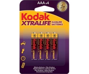 Blister pilas kodak alcalina xtralife aaa lr3 1.5v -  blister 4 pilas