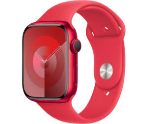 Apple Watch Series 9/ GPS/ 45mm/ Caja de Aluminio Rojo/ Correa Deportiva Rojo S/M