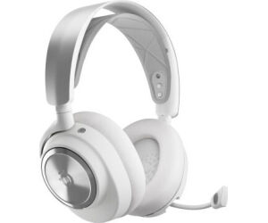 Steelseries Arctis Nova Pro Wireless Auriculares Inalámbrico y alámbrico Diadema Juego Bluetooth Plata, Blanco