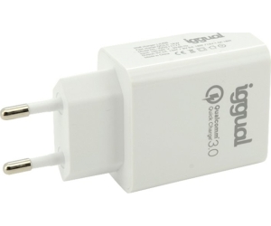 Cargador 1xUSB QuickCharge QC3.0 18W