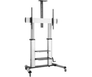 Soporte de Suelo Inclinable con Ruedas y Manivela Aisens FT100TE-125 para TV 60-100"/ hasta 100kg