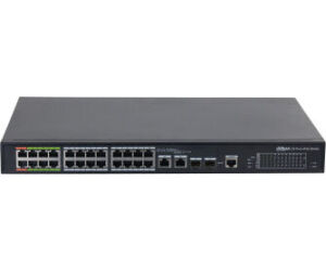 (dh-lr2226-24et-360-v2) Dahua Switch L2 Epoe Gestionable 24 Puertos 10/100 (8 Epoe/eoc + 16 Poe) + 2 Uplink Combo Gigabit/sfp