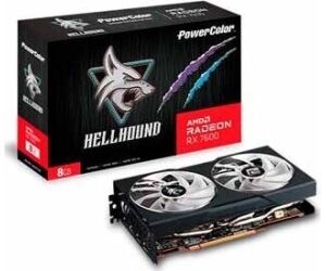 Tarjeta grafica powercolor rx 7600 hellhound oc 8gb gddr6