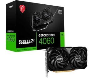 MSI GEFORCE RTX 4060 VENTUS 2X BLACK 8G OC tarjeta gráfica NVIDIA 8 GB GDDR6