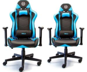 Pack 2 sillas gaming onaji asura negra - azul