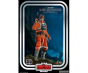 Figura hot toys 1 - 6 luke skywalker (snowspeeder pilot) movie masterpiece series - star wars: the empire strikes back 40th anniversary collection