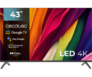 Television Led De 43" Cecotec 4k Uhd Google Tv Hdmi Usb Google Voice Chromecast