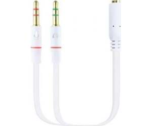 Cable de audio miniJack-2xminiJack H/M 0.2m.