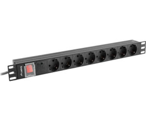 Regleta 8 tomas para Rack 19" 1U con Interruptor 2m