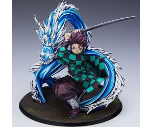 Estatua aniplex demon slayer kimetsu no yaiba tanjiro kamado 1 - 8 ver.19 cm