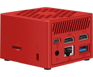 Minipc Leotec Intel N100 16gb 256gb M.2 Win11 Pro Pre-instal Rojo