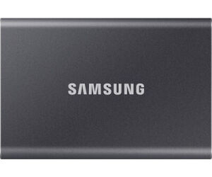 Disco Externo SSD Samsung Portable T7 2TB/ USB 3.2/ Gris