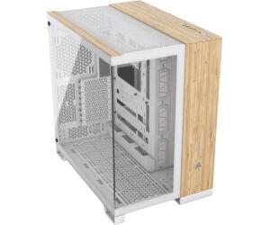 Caja Semitorre Atx 6500x Tg White/bamboo Wood Corsair