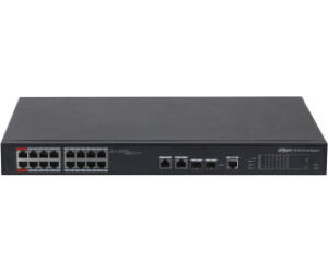 (dh-pfs4218-16et-240-v3) Dahua Switch L2 Hi-poe Gestionable 16 Puertos 10/100 + 2 Combo Gigabit/sfp Uplink