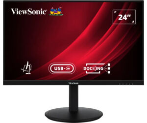 Monitor Viewsonic 24" Vg2409-u Fhd Ips 2 X Hdmi Dp In Out Usb C Rj45 Ergo