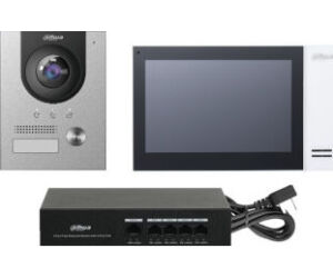 (dhi-ktp01l(s) )dahua Kit De Videoportero Ip Compuesto Por 1x Videoportero Dhi-vto2201f-p 1x Monitor (vth2421fw-p) 1x Switch Dh-pfs3005-4et-36e