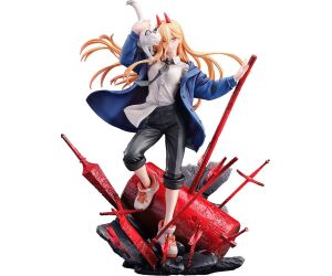 Power & meowy fig. 28 cm chainsaw man 1 - 7 scale