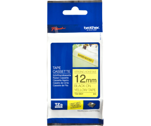 Brother Cinta Tzes631 Texto Negro/Amarillo 12mm 25