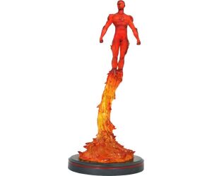 Figura diamond select toys marvel premier collection estatua resina antorcha humana