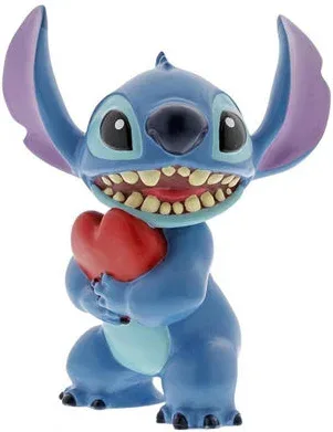 Figura enesco disney lilo & stitch stitch con corazon