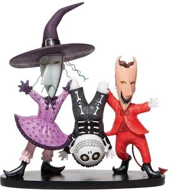 Figura enesco disney pesadilla antes de navidad lock shock & barrel