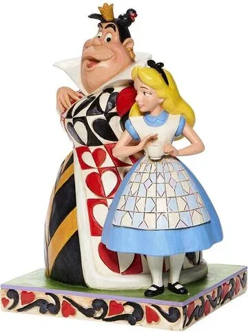 Figura enesco disney alicia en el pais de las maravillas alicia & reina de corazones