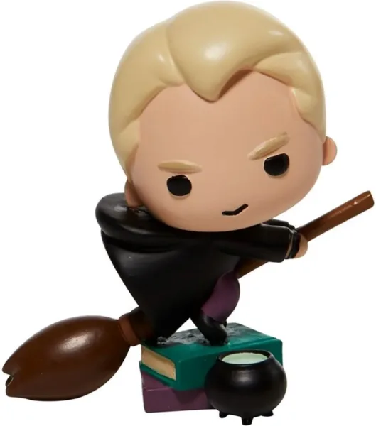 Figura enesco harry potter draco malfoy quidditch chibi