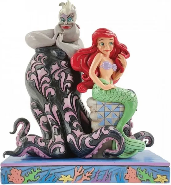 Figura enesco disney la sirenita ariel y úrsula