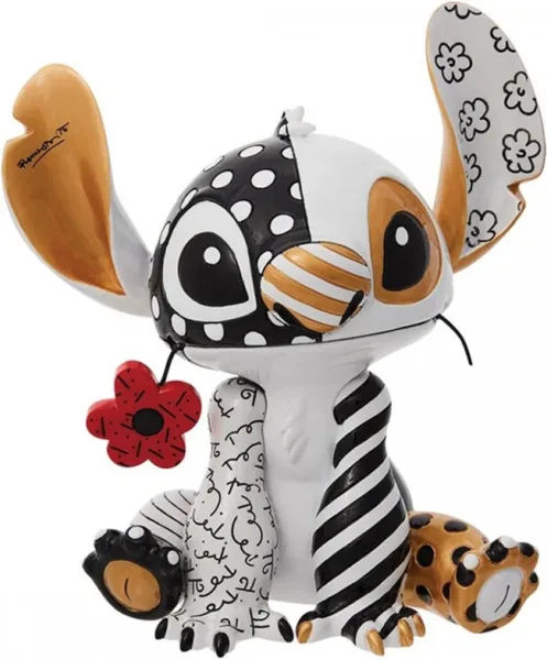 Figura decorativa enesco disney stitch flor en la boca