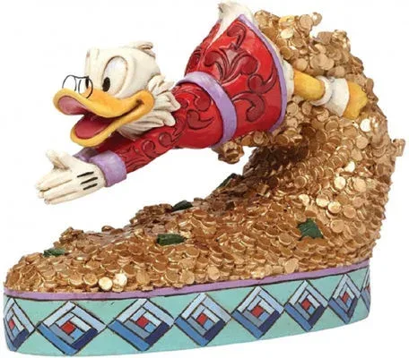 Figura enesco disney clasicos tio gilito nadando en dinero