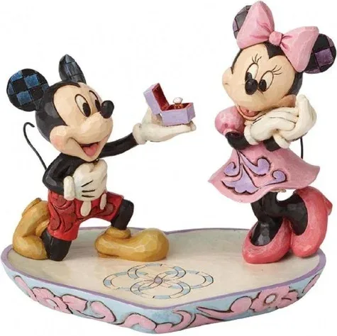 Figura enesco disney tradiciones mickey & minnie pedida de mano