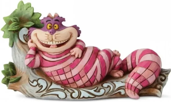 Figura enesco disney alicia en el pais de las maravillas cheshire tumbado