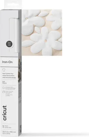 Cricut Puff Iron-On White  30X48Cm