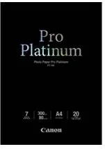 Papel fotografico canon pro platinum pt - 101 a4  20 hojas