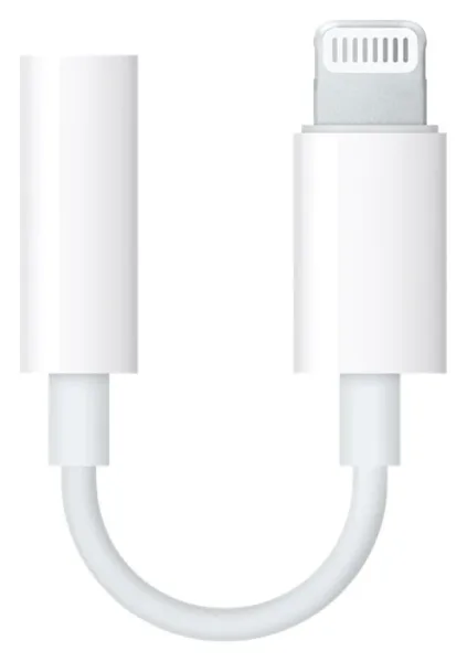 Adaptador apple lightning  a jack 3.5mm macho - hembra
