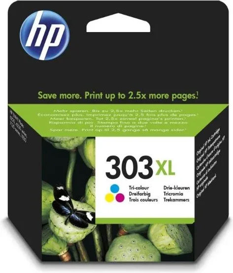 Hp 303Xl Pack Cartucho de Tinta Tricolor Hp303Xl (T6N03Ae#Abe)