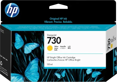 HP Cartucho de tinta DesignJet 730 amarillo de 130 ml