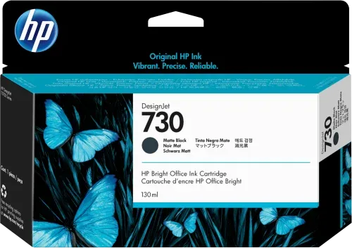 HP Cartucho de tinta DesignJet 730 negro mate de 130 ml