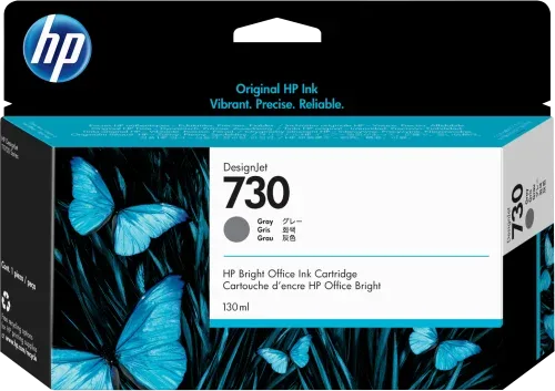 HP Cartucho de tinta DesignJet 730 gris de 130 ml
