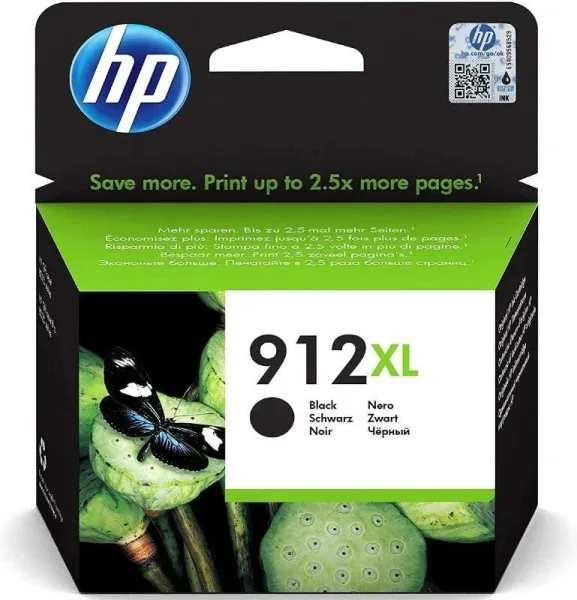 Hp Cartucho Tinta Hp 912Xl Negro Oj 8022 (3Yl84Ae)